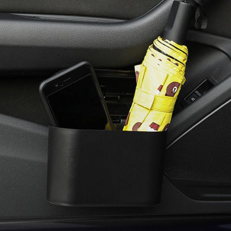 Car Interior Storage Case Trash Bin Push Can Mini Tray Dustbin Garbage Box Door Seat Clip Stand Holder Automotive Accessories