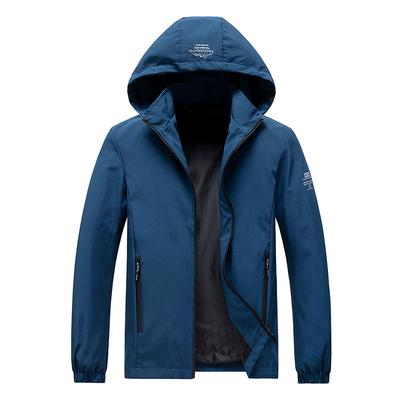 Herren Outdoor Camping Mantel Reißverschluss Hoodie Winddichte Jacke Herren Sport Arbeitsjacke
