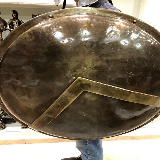 Spartanischer Schild Mittelalterlicher Rundschild 300 Spartanischer Schild 81,28 cmGriechischer König Leonidas