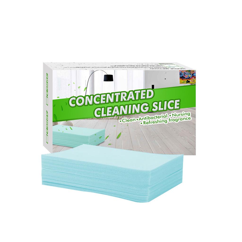 Concentrated Cleaning Slice Floor Tile Cleaner Tablets 30 Pieces Pack Effective Multi-Purpose Cleaning Solution for Tiles and Hard Surfaces