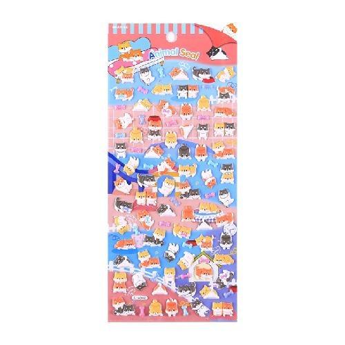 1Pc Cute Cartoon Ghost Family 3D Relief Stickers Fun Jelly Transparent Decoration for Phone Cases Children's DIY Crystal Sticker