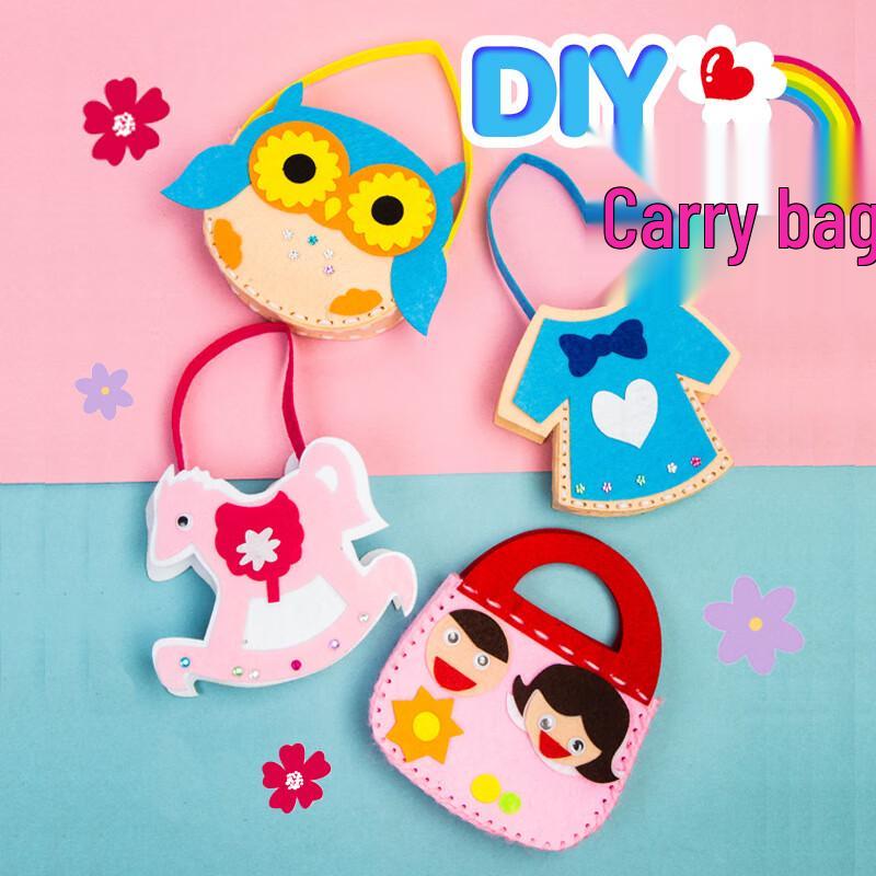 Children s DIY Cartoon Craft Bag Kit