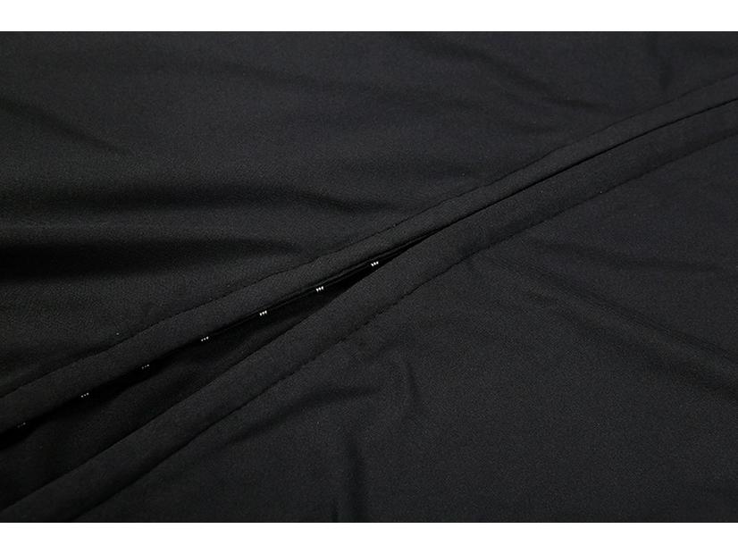 New Autumn/Winter Women's Fashion High Slit Stand Collar Hollow Out Slim Fit Dress