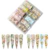 Stripe Pattern Nail Stickers The Starry Sky Nail Decals Professional Nail Foils  Nail Decoration