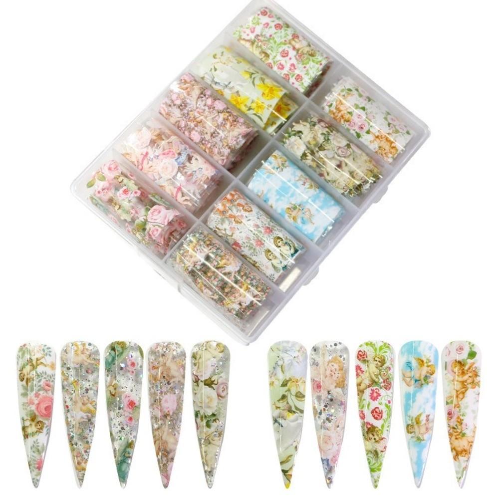 Stripe Pattern Nail Stickers The Starry Sky Nail Decals Professional Nail Foils  Nail Decoration
