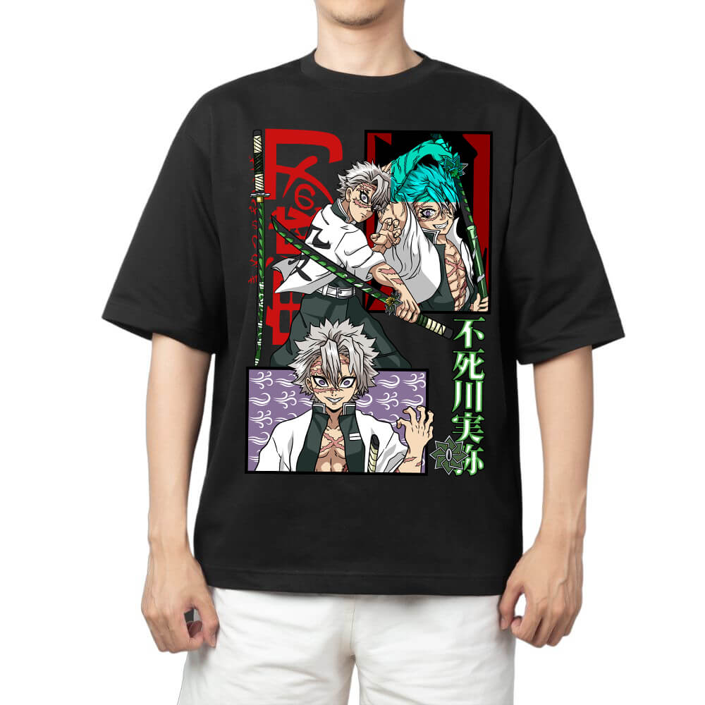 Demon Slayer Tanjiro Kamado Hinokami Kagura Flame Circle Anime Print T Shirt Men 2026 Summer Casual Streetwear Oversized Cotton