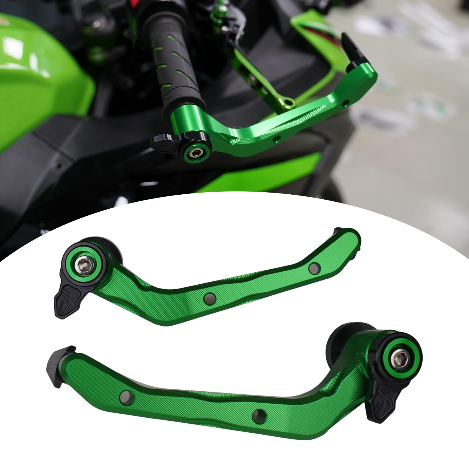 

Vancroser Ninja 400 Handlebar Grip Lever Guard Knuckle Grip Hand Guards for Ninja and Versys 650 Guards, Brake/Clutch Protectors, Guards, Guards, 400,