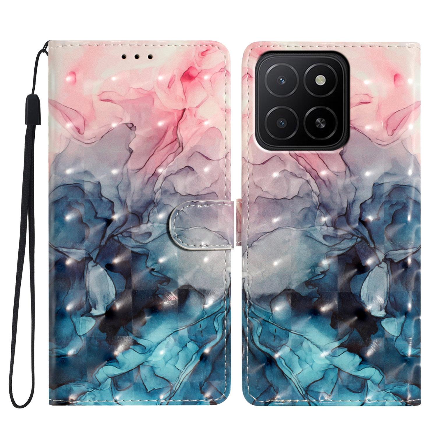 

Чехол для Honor X5b/X5b Plus Кожаный кошелек Чехол для телефона 3D печать рисунка A