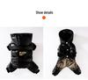 Graphene Black & Gold Hooded Down Jacket for Small Dogs & Cats - Autumn/Winter Pet Clothing