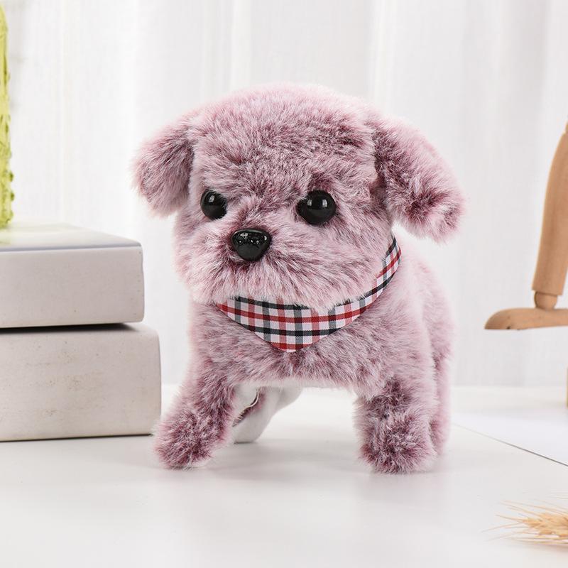 Interactive Walking Barking Plush Puppy Toy for Early Education