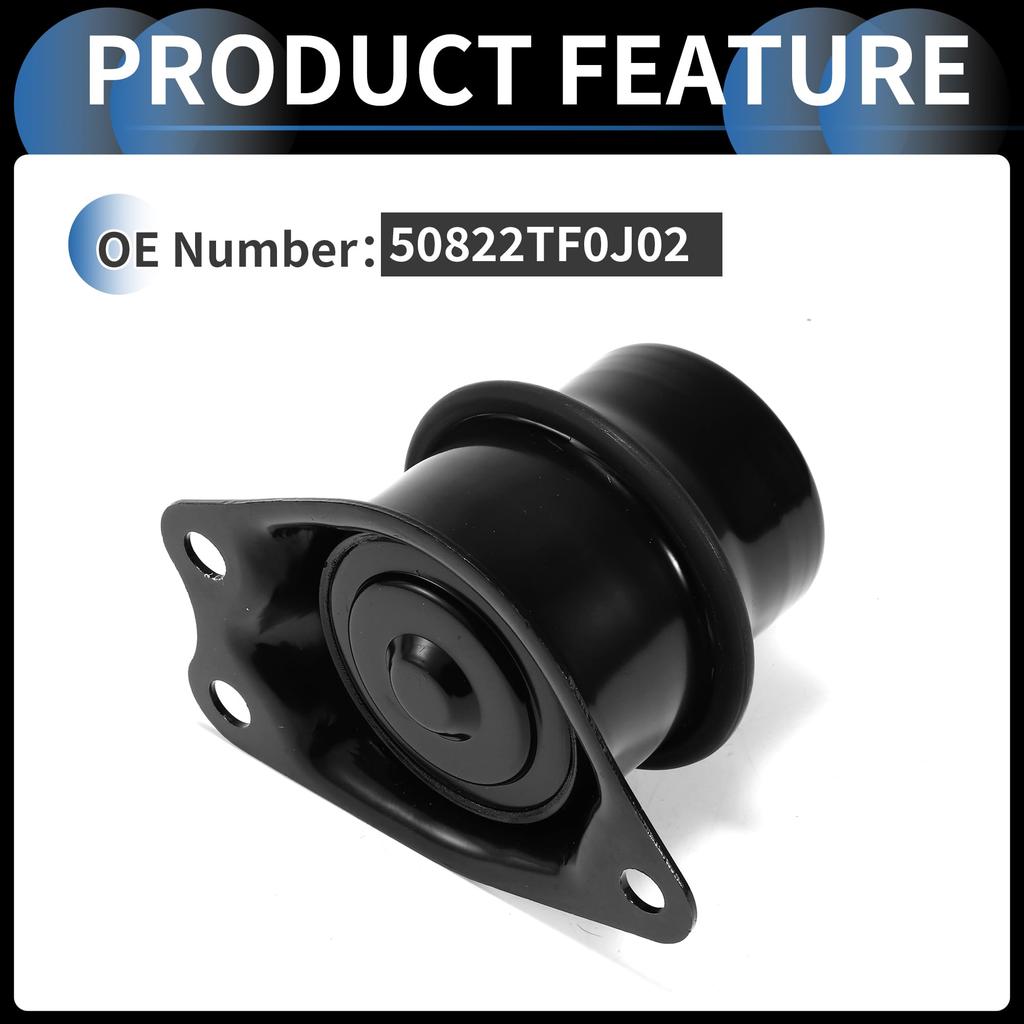 INFINAUTO Engine Motor Mount for Honda No.50822TF0J02 Black 1