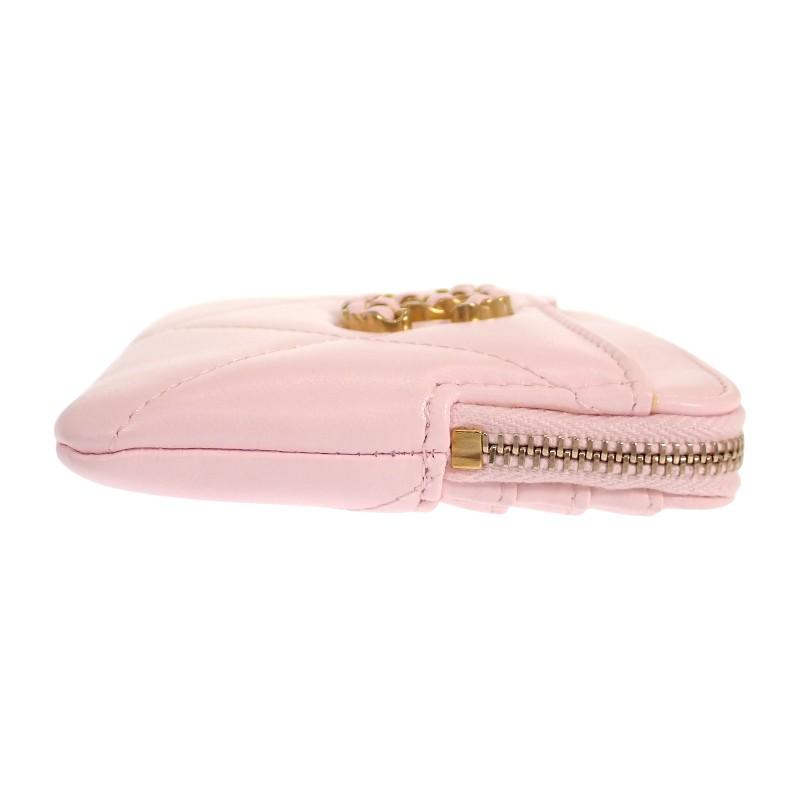 Chanel AP2086 Coin Case Pink Lambskin Women
