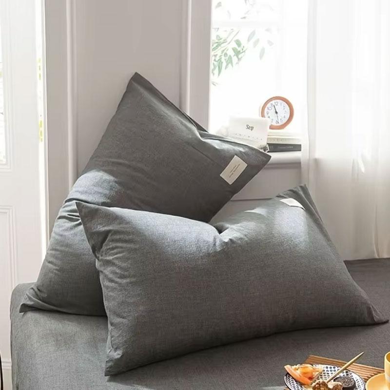 100 Percent Cotton Brushed Twill Pillowcase Envelope Closure Soft Cozy Bed Pillow Cover 48x74cm