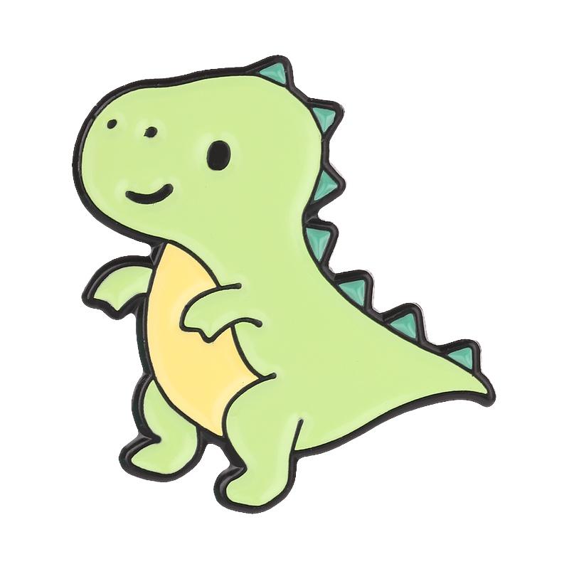 Cartoon Dinosaurier Emaille Pins Kawaii T-Rex Triceratops Stegosaurus Pterosaur Niedliche Tier Broschen Revers Anstecker Schmuck Geschenke