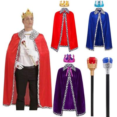 80/90/130/150cm Erwachsene Kinder Prinzenrobe Jungen Königliche Prinzenumhang für Eltern-Kind-Aktivität
