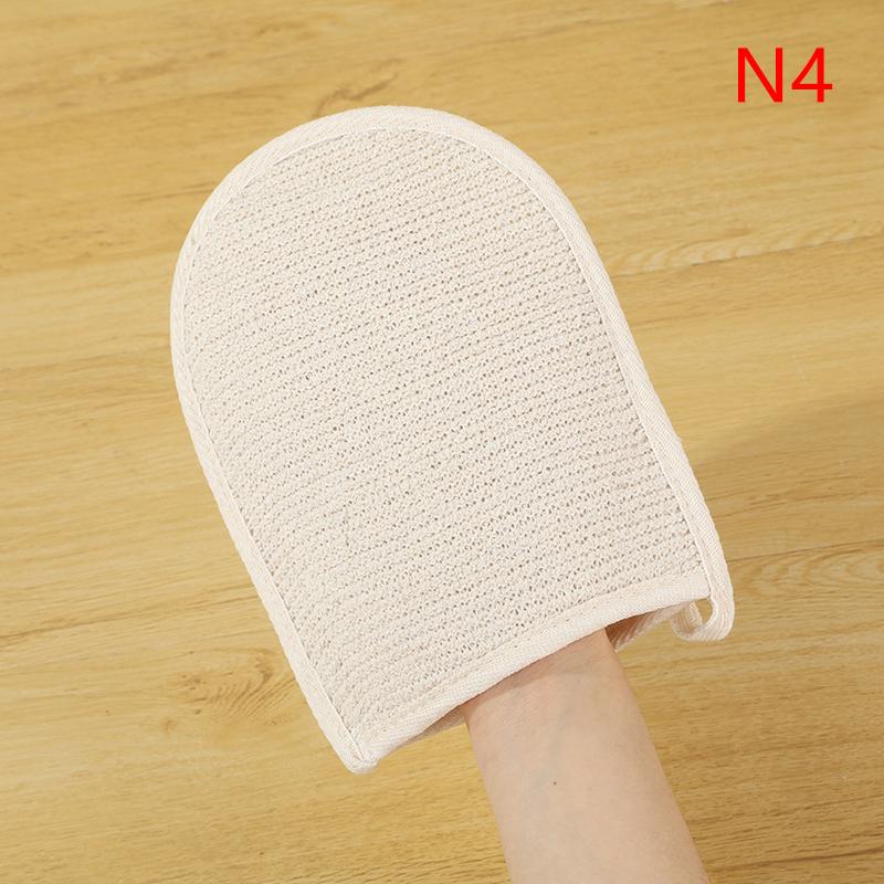 Weicher Natürlicher Sisalhandschuh Doppelseitiger Körperpeelingschwamm Duschkörper-Peelinghandschuh Für Dusche Spa Hautreinigung Badehandschuhe