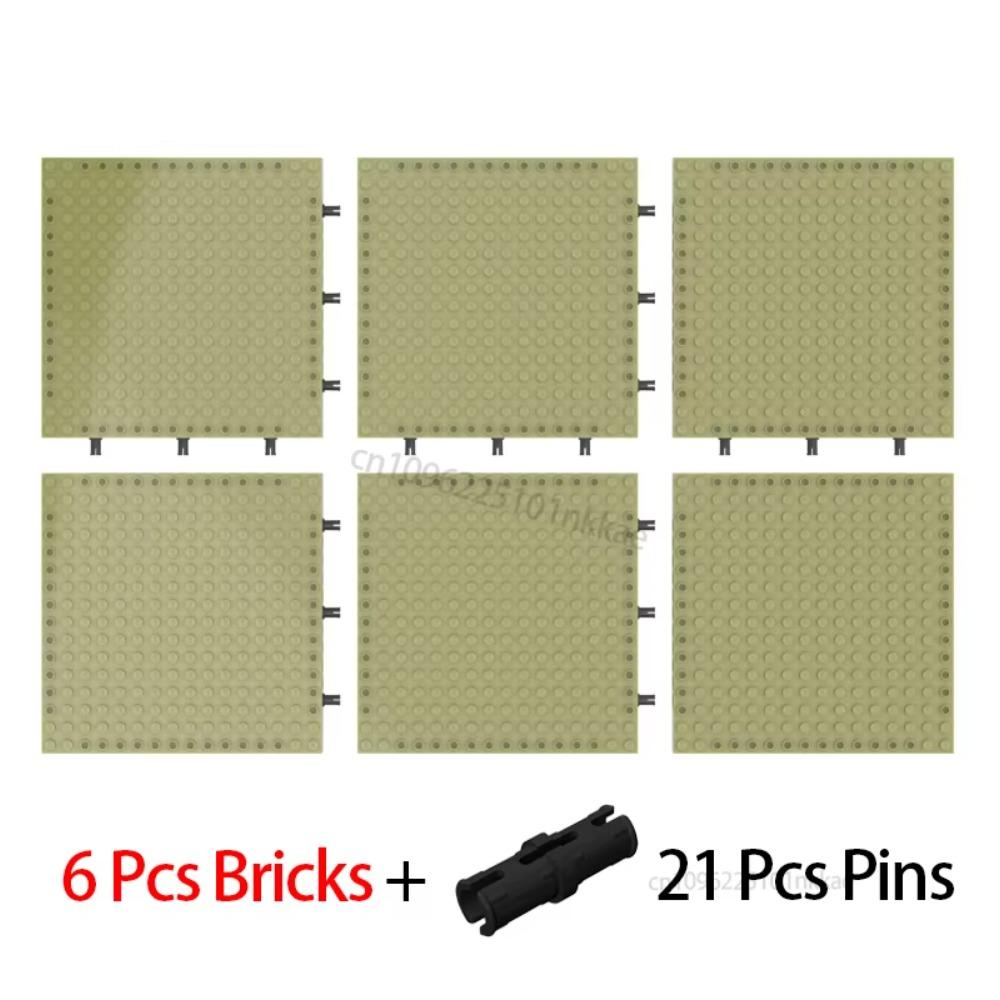 Wholesale 16X16 Pixel Art Building Blocks Bottom Plate 65803 Bricks Baseplate Part Compatible 31212 21333 98138 Pixel Toys Gifts