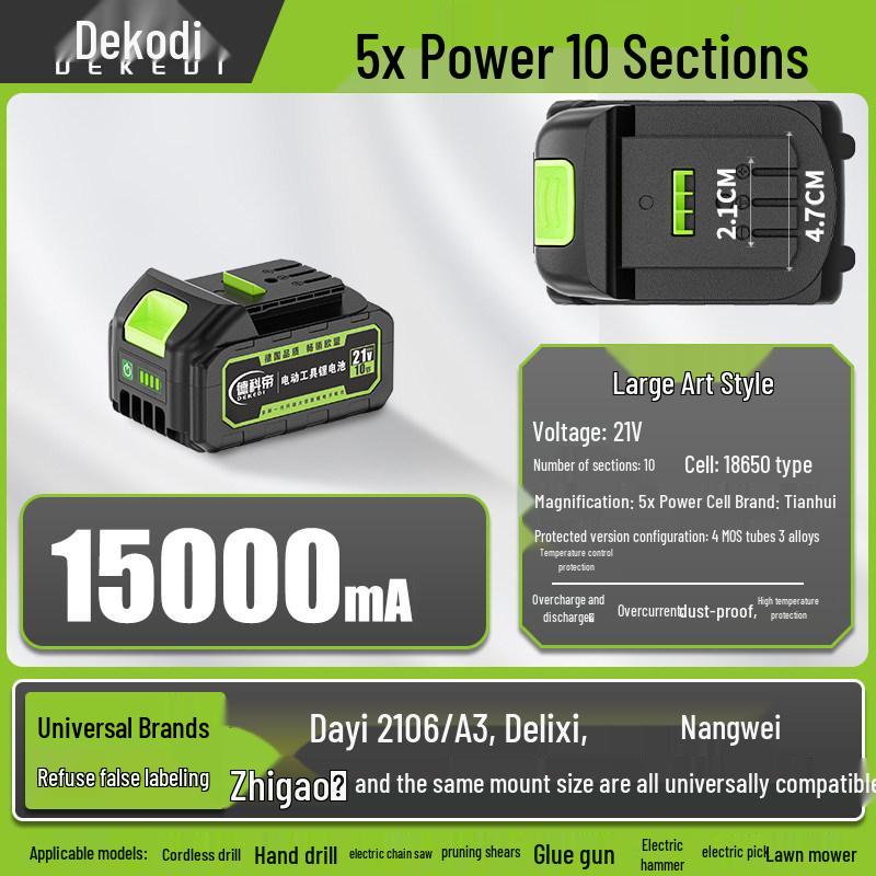 Universal Lithium-Powered Electric Tool Set: Angle Grinder, Impact Drill, Chainsaw, Cutting Machine, Wrench, Air Gun, Hammer.