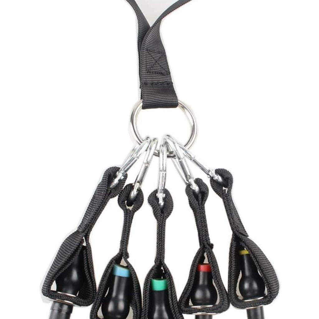 Gym Handles Ankle Straps Tricep Rope Carabiners Set Home Gym Cable Machine Attachments Accessories Exercise Equipment