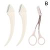 3Pcs/Set Eyebrow Trimming Knife Eyebrow Face Razor For Women Eyebrow Scissors With Comb Brow Trimmer Scraper Kit Beauty Tools