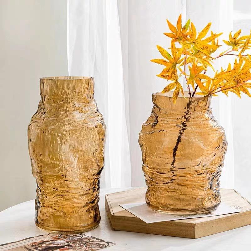 Üvegváza Szabálytalan Hajtásokkal Virágkötészeti Kiegészítők Hidrokultúra Terrárium Lakásdekorációs Kiegészítők