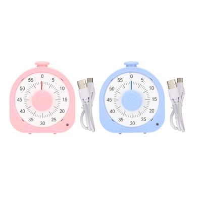 Temporizador visual de 60 minutos para crianças e adultos com dois modos de lembrete Modo de foco Temporizador de sala de aula para Hom