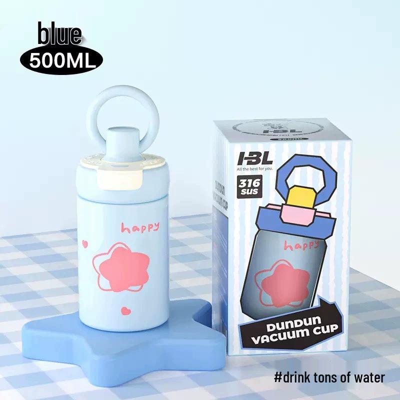 2025 316 Izolovaný hrnek na kávu pro ženy: Elegantní cestovní hrnek s dvojitou stěnou a designem konvalinek