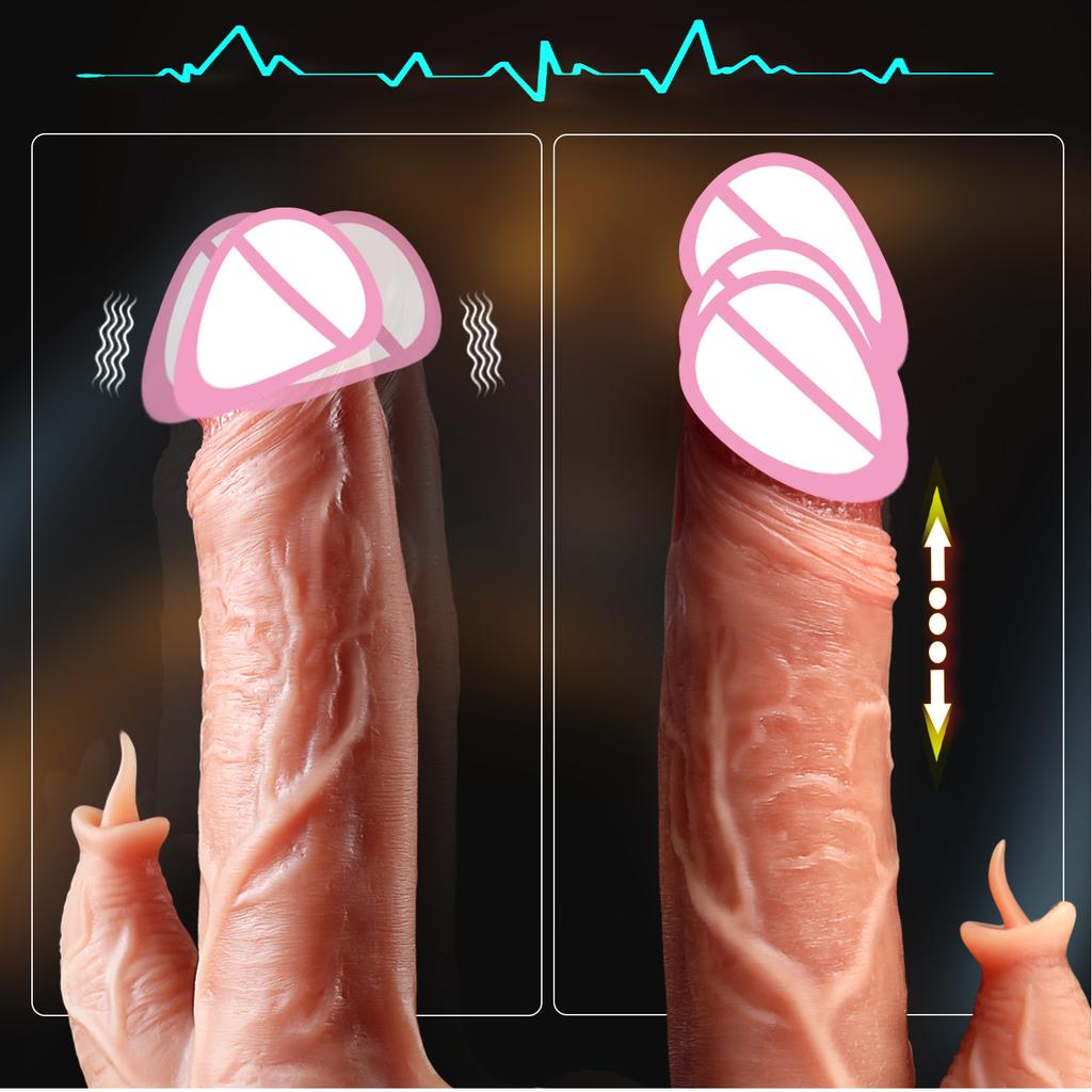hrusting Penis Licking Realistic Vibrator Dildos Clitoris Stimulation Orgasm Licking Remote Control For Adult Sex Toy Women
