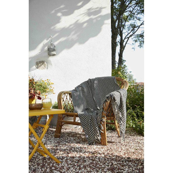 Plaid à franges tissé teint "Gaspard" toutes dimensions - 130 x 160 cm