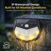 Multifunctional Solar Lamp Outdoor Garden Decoration Solar LED Light Waterproof Sunlight Powered Spotlight with Motion Sensor