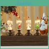 Christmas Snowflake Candle Light With Falling Snow Effect For Holiday Decor