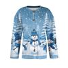 Women's Fashion Printed Long Sleeve Knitted Cardigan Button Down Jacket