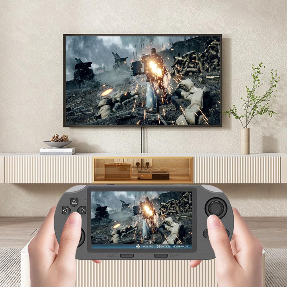 Retro-Spielkonsole 4,5 Zoll IPS-Bildschirm Retro-Handheld-Videospielkonsole USB-wiederaufladbar für Kinder & Erwachsene