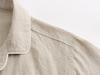 RAKUYUME Linen Long Sleeve Loungewear for and and Size Women's Pajamas, Spring, Summer, Autumn, Winter, Moisture-Wicking Quick-Drying (Light Khaki, M)