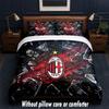 AC Milan Design Bed Bedding Set 1 Duvet Cover + 2 Pillowcases Soft Breathable Household Bed Linens