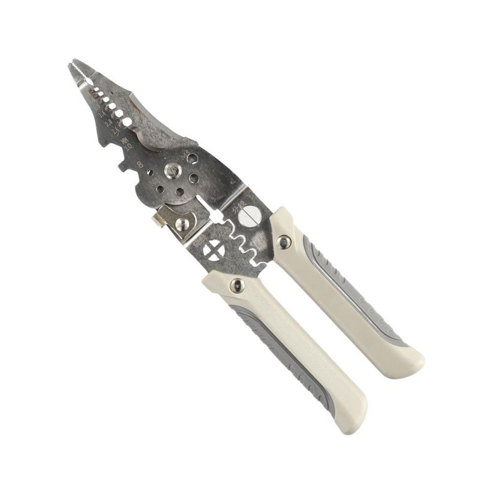Multifunctional Wire Stripper Pliers, Decrustation Crimper Cable Cutter, Solves Wire Stripping Inaccuracy & Multi-Tool Carrying