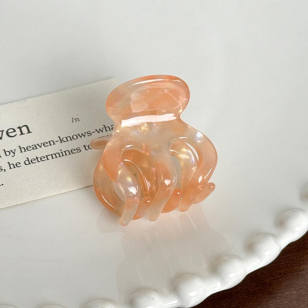 Retro Acetate Hair Claw Clips Sweet Small Hairpins Crab Clamp Barrettes for Womens Girls Trendy Ponytail Holders Party Accessory