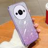 Transparent Glitter Electroplating TPU Silicone Case for Redmi A3 - Anti-Fall Protective Cover for Men and Women