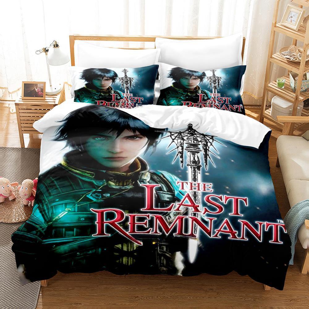 Fashion 3d Print Game The Last Remnant Bedding Set Cartoon  Three-piece Set Adult Kid Bedroom Duvet Cover Sets Home Textile