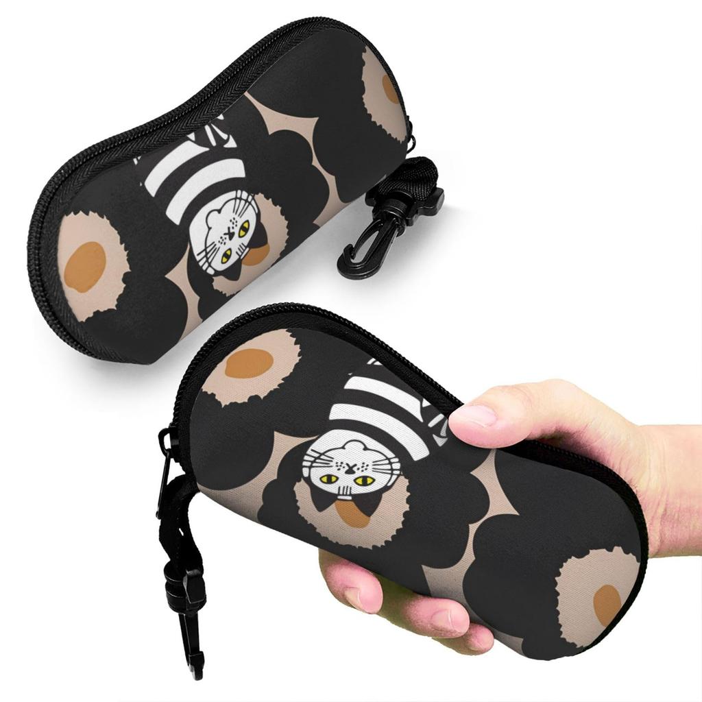 Asamike Cute Eyeglass Lisa Larson Eyeglass Eyeglass Stylish and Cute Eyeglass Bag with Soft Eyeglass Cosmetic Bag with EGX342 Case, Design, Pouch,