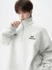 Men's Korean Style Trendy Half-Zip Stand Collar Hoodie - Autumn 2025 Loose Casual Jacket Top
