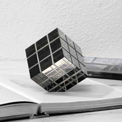 Creative Art Rubik's Cube Small Ornaments Glass Light Luxury Living Room Office TV Cabinet Desktop Entrance Home Decor