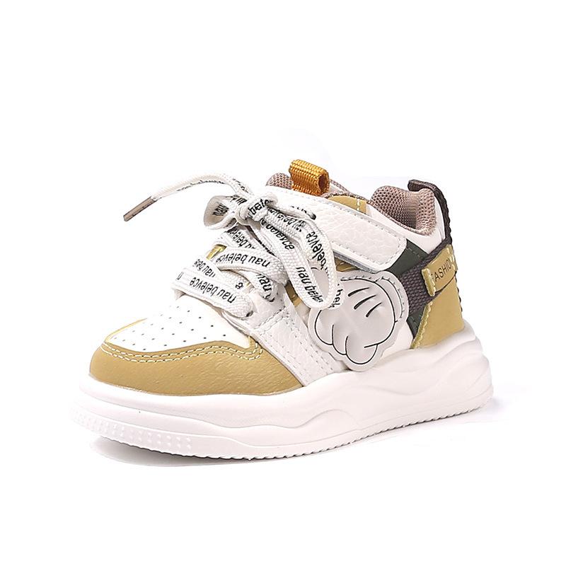 Children's shoes 2025 spring and autumn new baby sports shoes boys high-top board shoes children soft-soled casual shoes tide