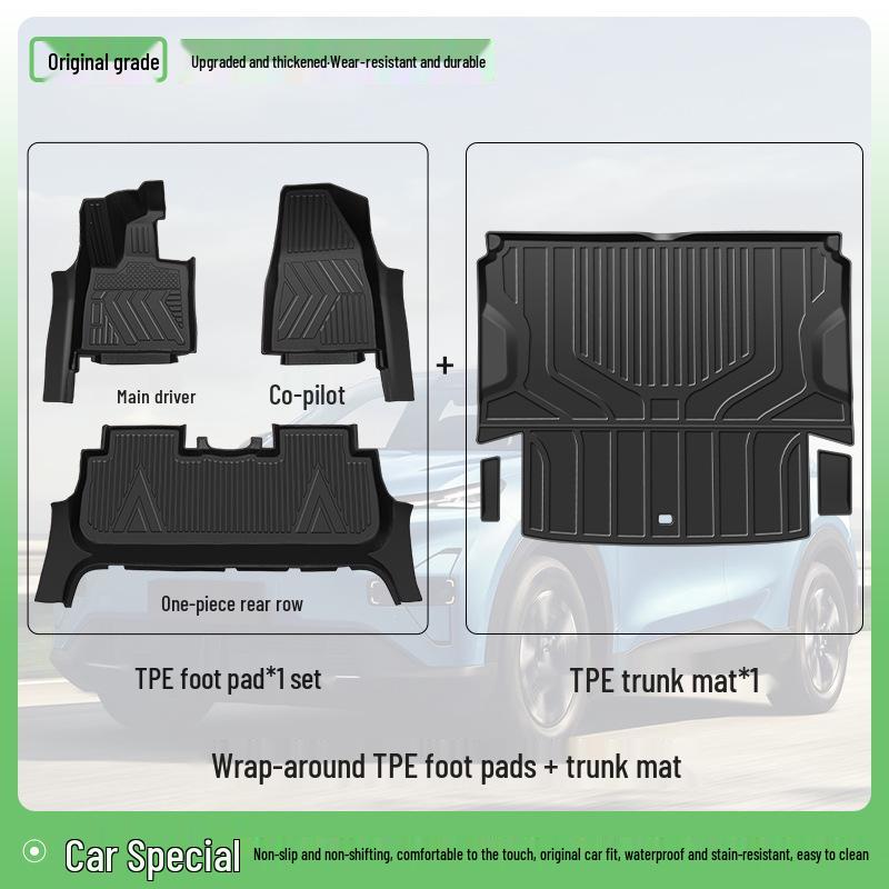 Changan New Deep Blue S05 TPE Floor Mats - Compatible with 26 Models, Full Coverage Car Accessories.