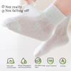 Set of 3 Pair Girls Cotton Ankle Socks Baby Hosiery with Nonslip Elastic Cuffs Design for Toddler Boys Girls Comfort