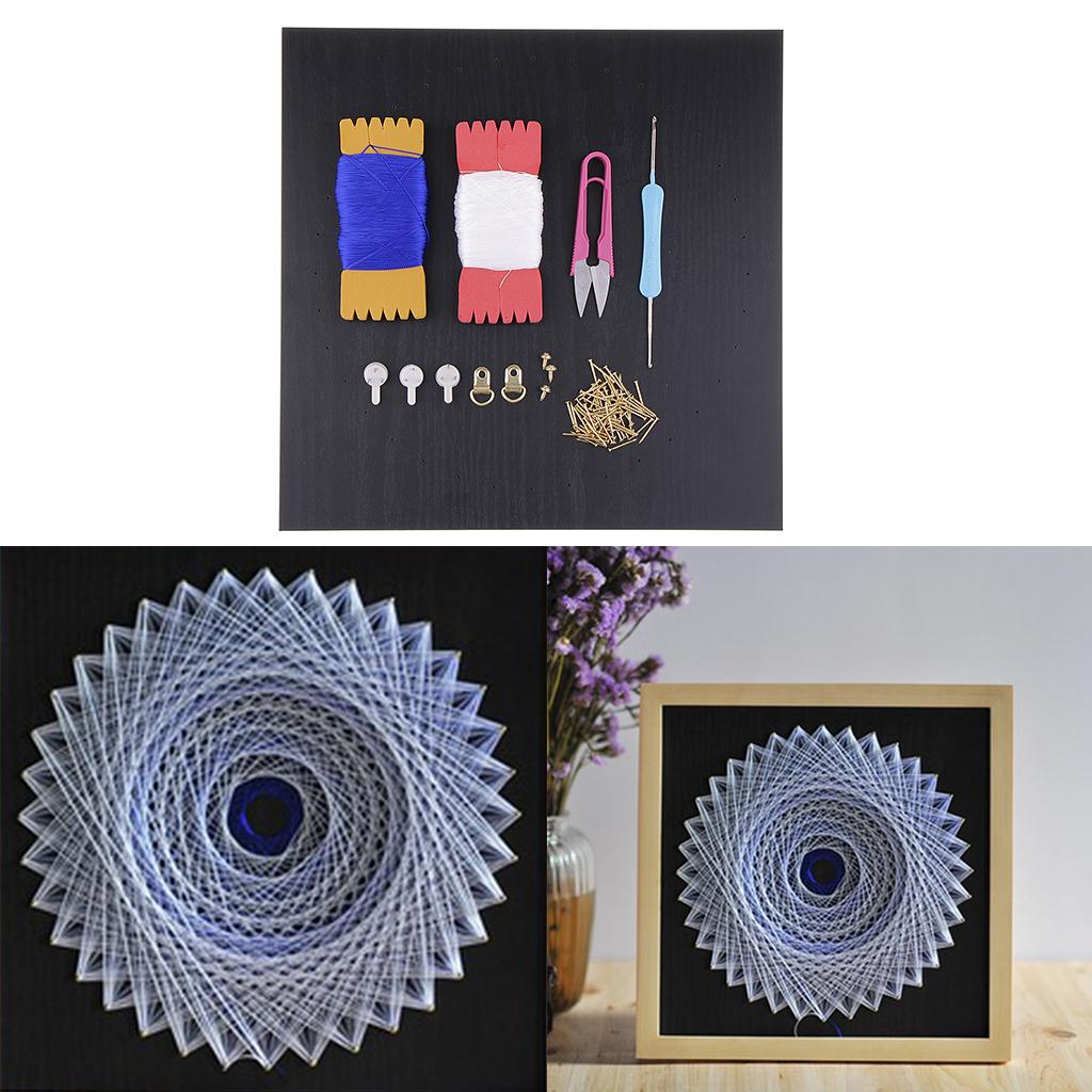 

Wooden String Art Kit for Kids DIY Handmade Art Project Crafts Kit for Home Room Wall Decoration белый