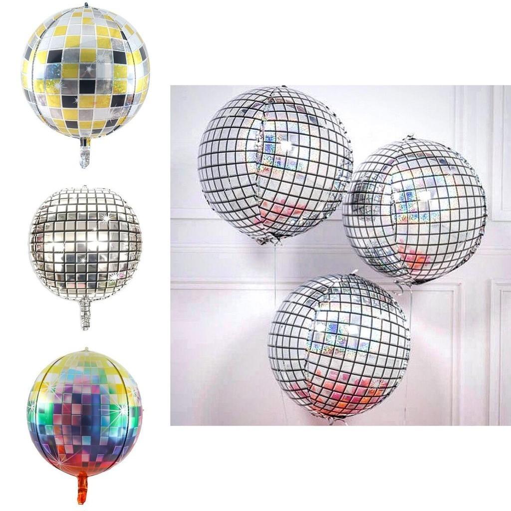 Duże balony helowe w kształcie kuli dyskotekowej na oszałamiające dekoracje na imprezę sylwestrową 2022