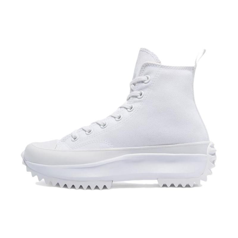 

Converse Run Star Hike Comfortable and Versatile High-Top Espadrilles Unisex White 35