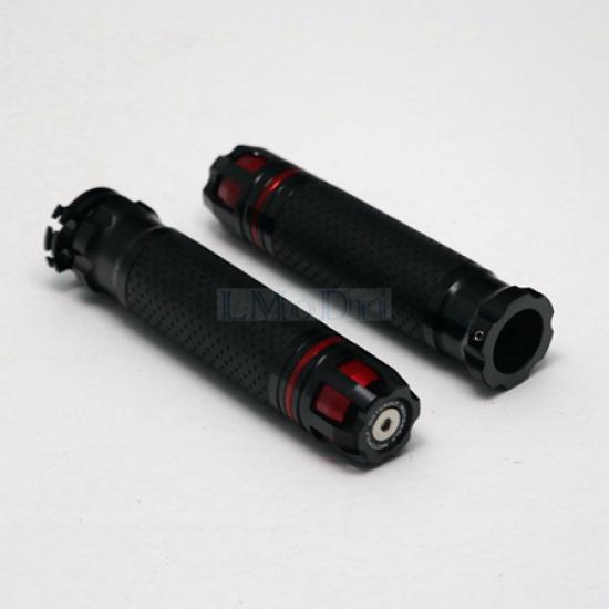 Motorcycle 7/8" 22MM Handlebar Grips Universal Handle Bar End Skid Hand Grip CNC