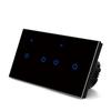 146*86*35mm Touch Control Switch Energy-saving Voice Control Switch Tempered Glass Panel PC Plastic UL94V0 Shell